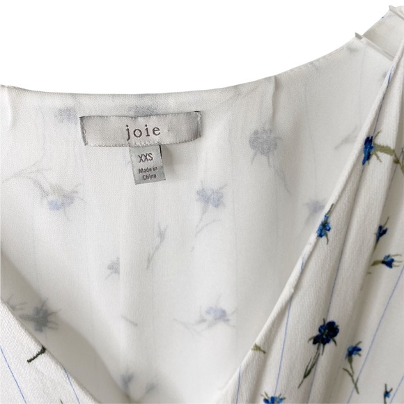 JOIE Bologna C Floral Button Down Peasant Blouse XXS - Picture 7 of 12